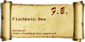 Fischbein Bea névjegykártya